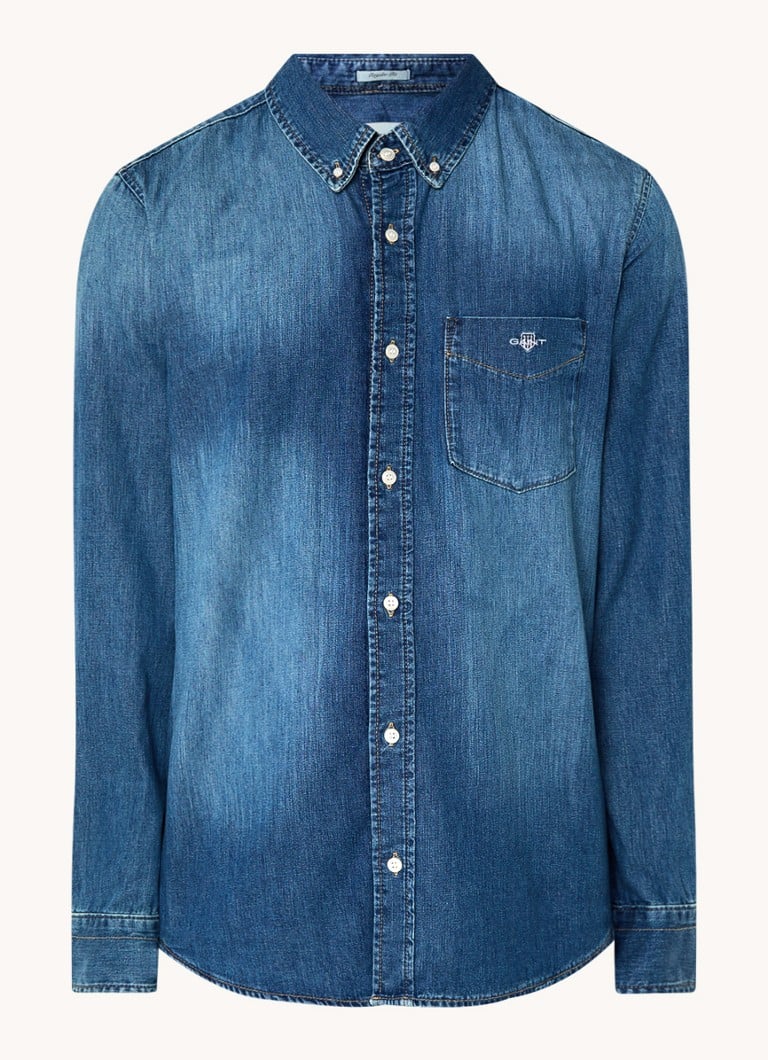 Camicia in denim Gant con taschino sul petto