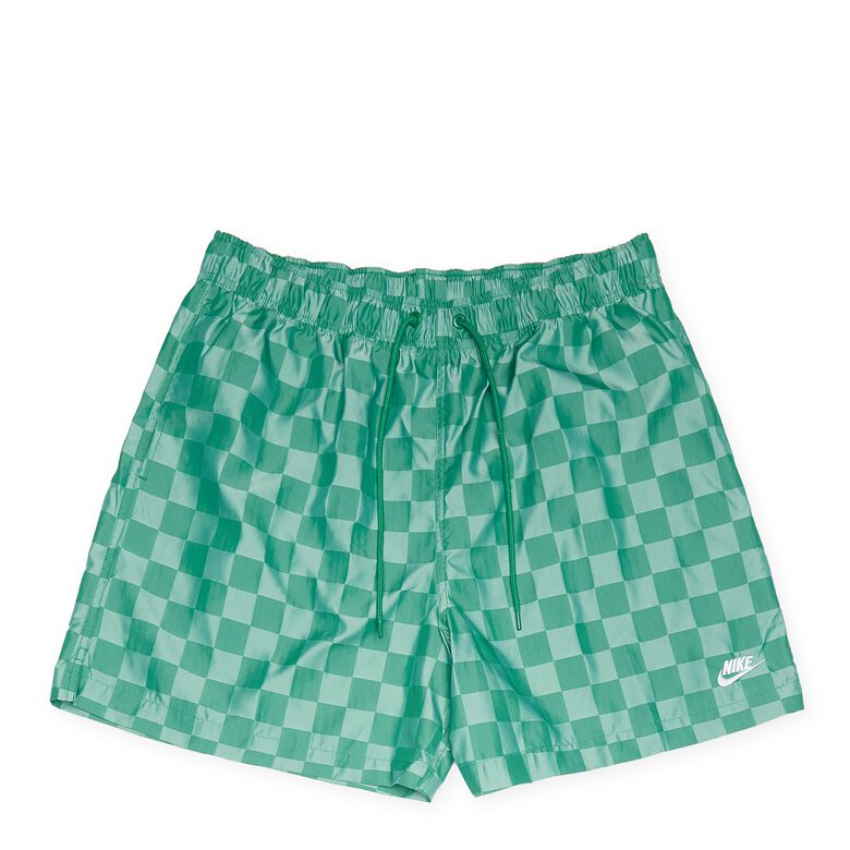 NIKE Club Flow Short Checkers malachite/white