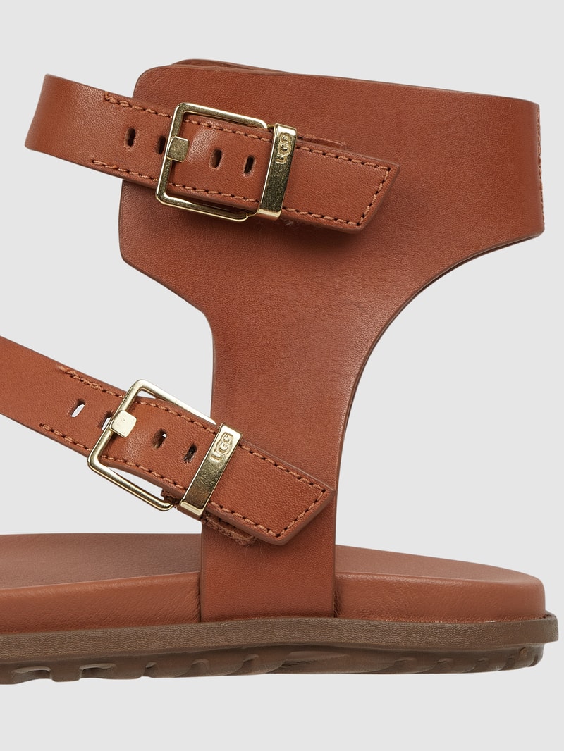 Sandalen aus Leder Modell 'Solivan' in cognac