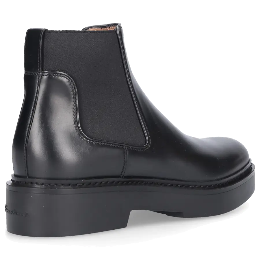 Santoni - Chelsea Boots 58932 Kalbsleder - schwarz