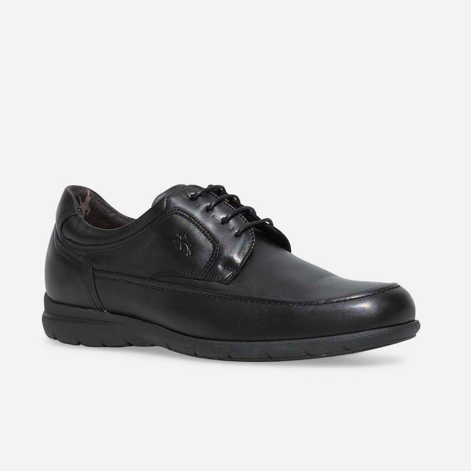 derby confort en cuir noir