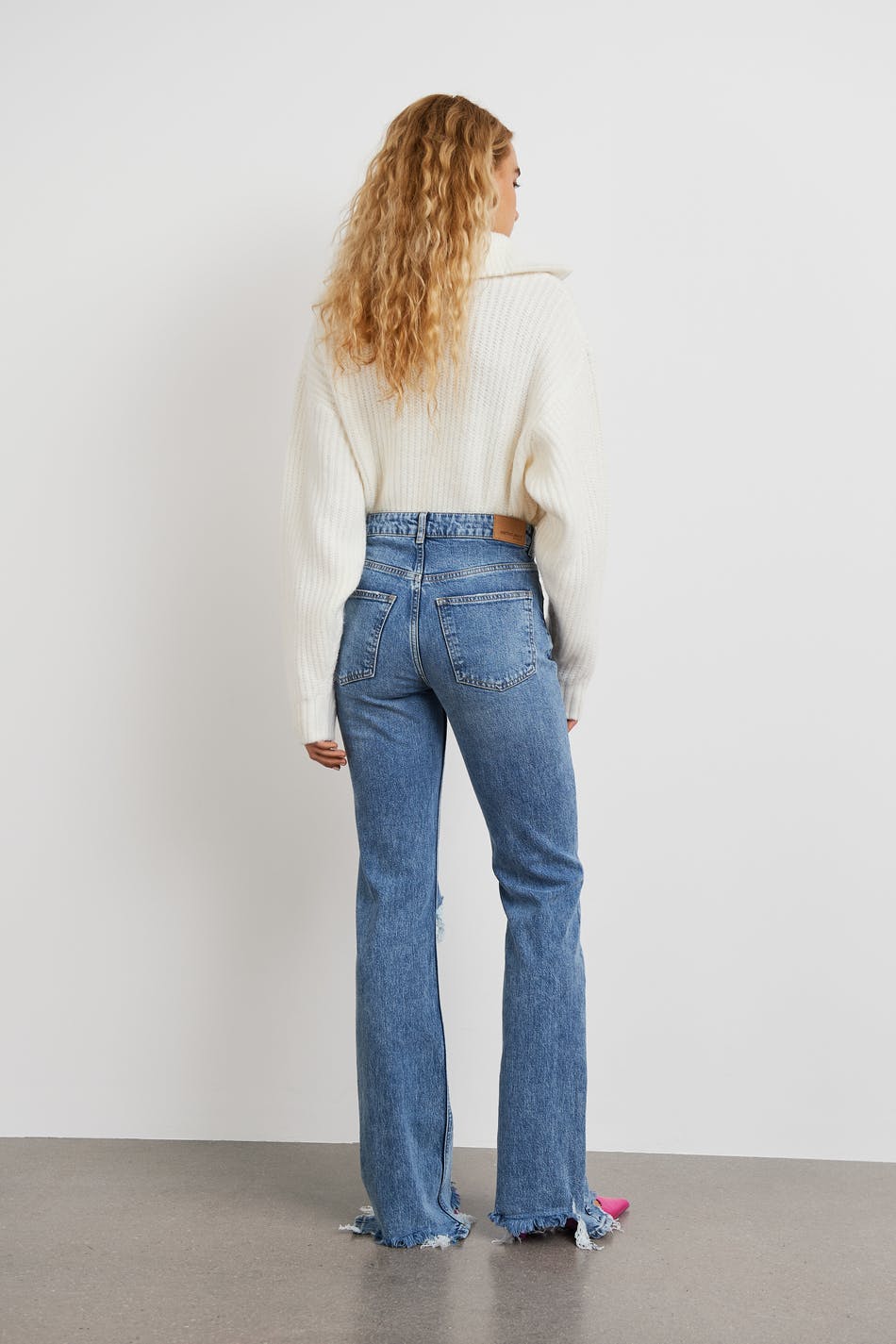 Full length flare jeans
