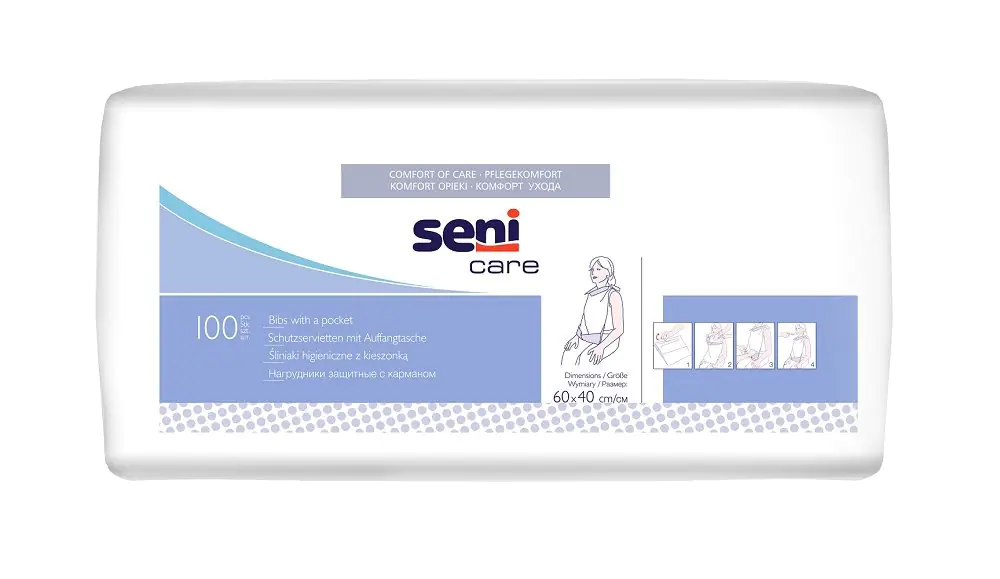 Seni Care, higijenski podbradnici za jednokratnu upotrebu s džepom
