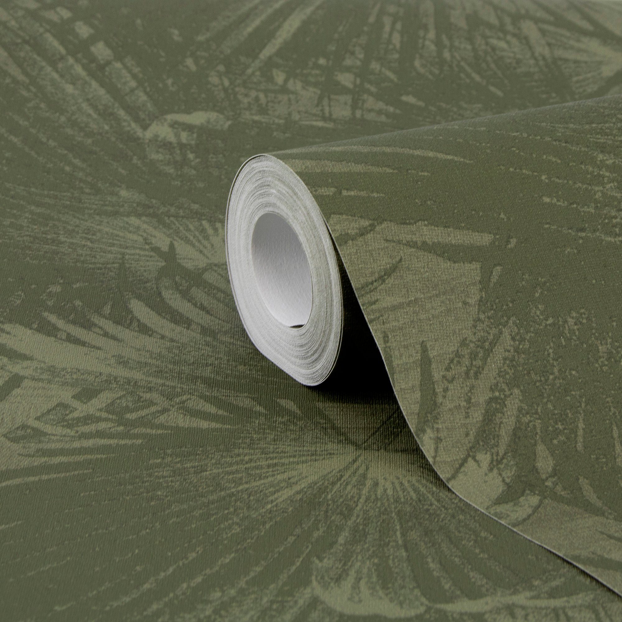 LOOKS by Wolfgang Joop Vliestapete Palm Fan Green, texturiert, botanisch, (1 St), 10mx52cm