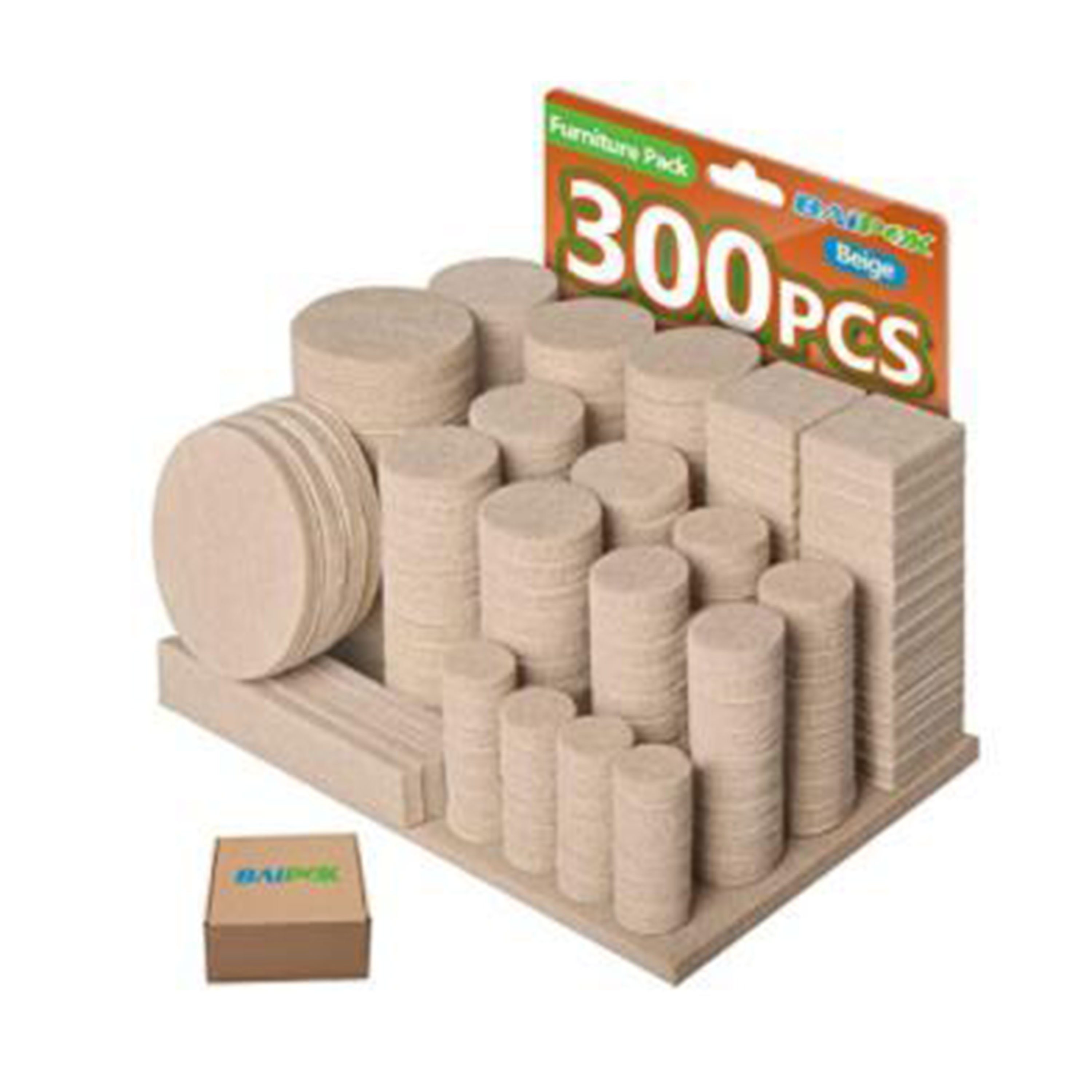ToCi Filzgleiter 300x Filzgleiter Beige div. Größen selbstklebend Möbel und Bodenschutz
