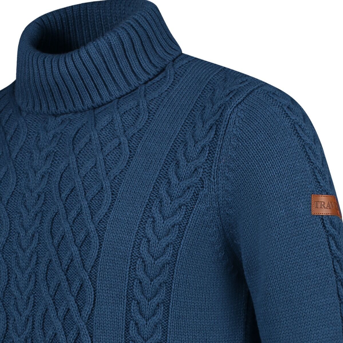 Travelin' Coll Oulu blaue Herren Pullover
