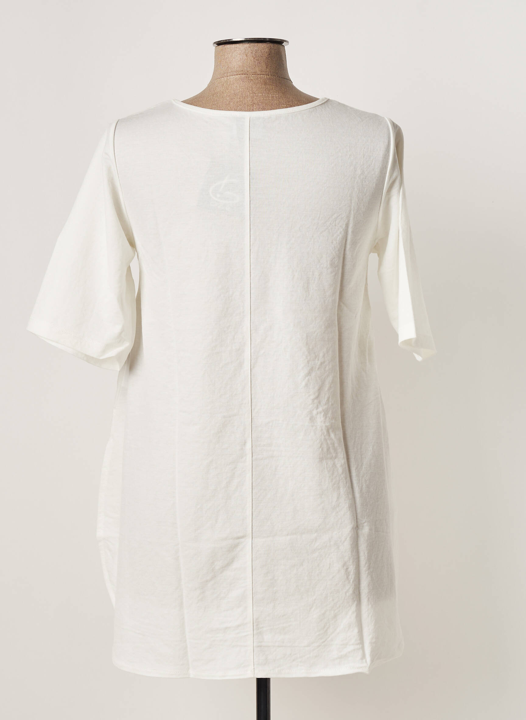 G Oze Tuniquemanchecourte Femme couleur blanc