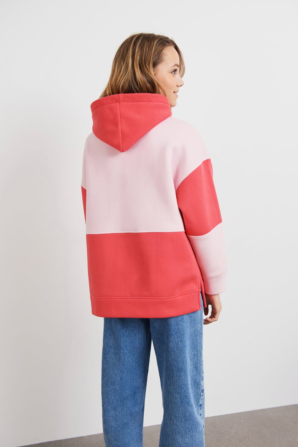 S oversized block hoodie