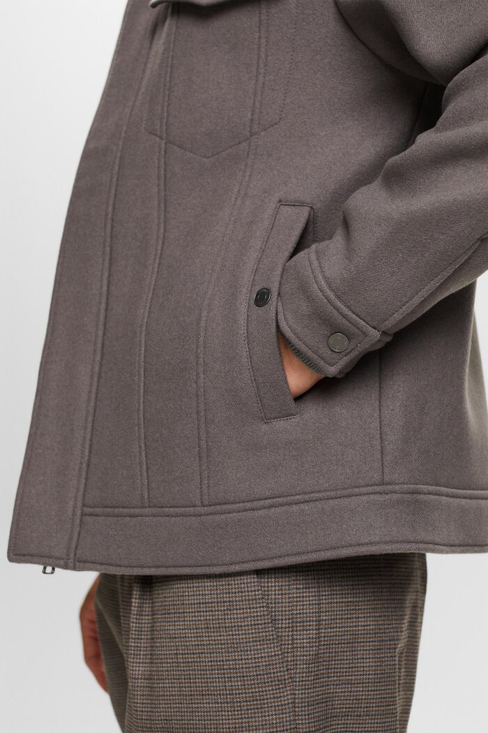 Truckerjacke aus Wolle