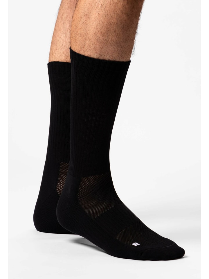 SNOCKS Hohe Laufsocken 4 Paar in Schwarz günstig kaufen