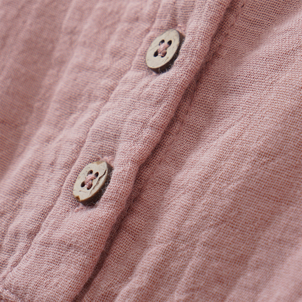 Mädchen Musselinbluse mit Knopfleiste