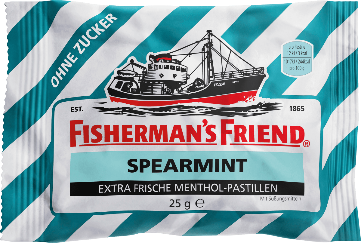 Pastillen, spearmint, Minze, zuckerfrei, 25 g