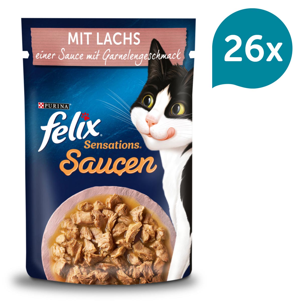 FELIX Sensations Saucen mit Lachs & Garnelengeschmack