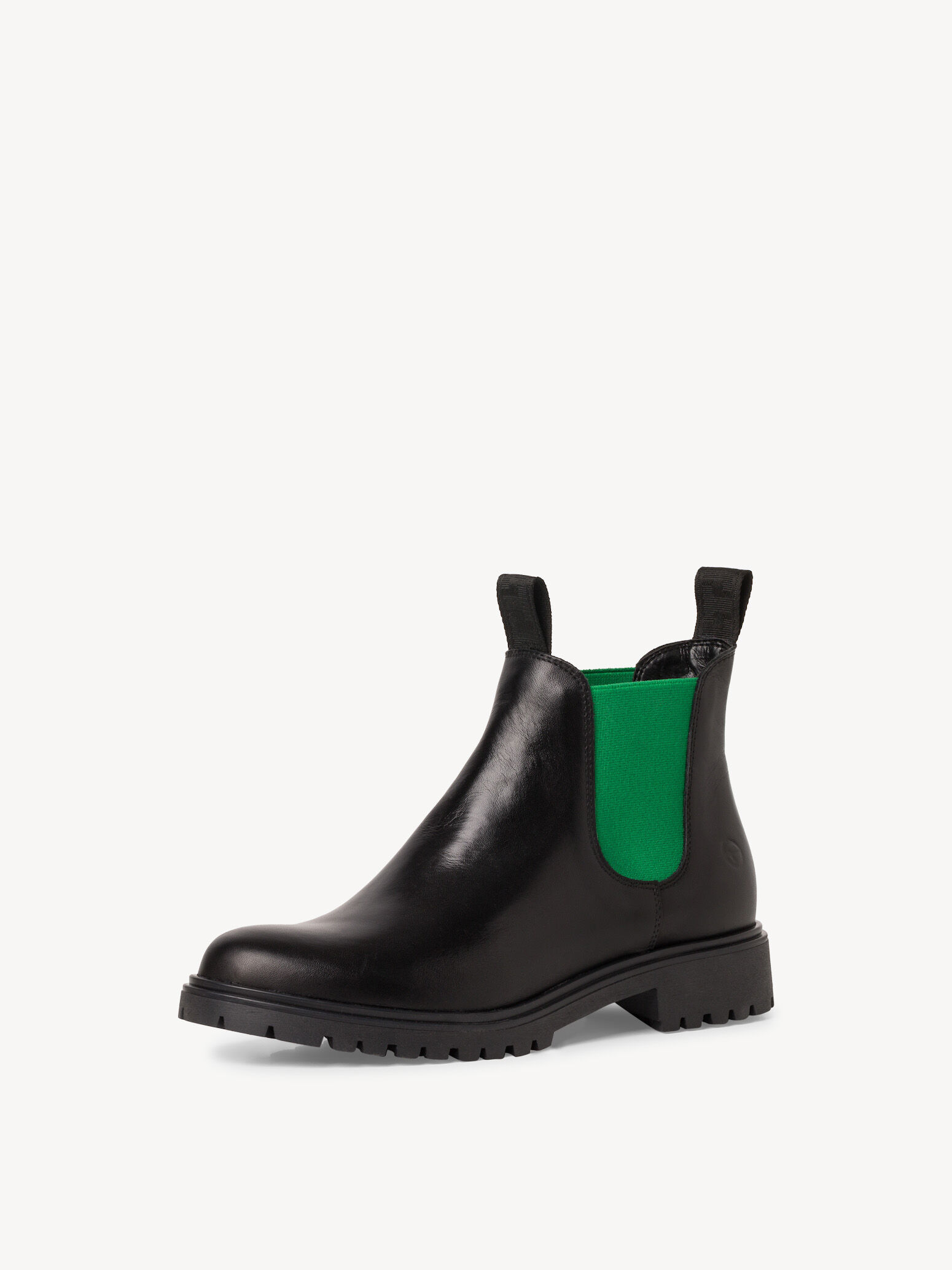 Bottine Chelsea en cuir - noir