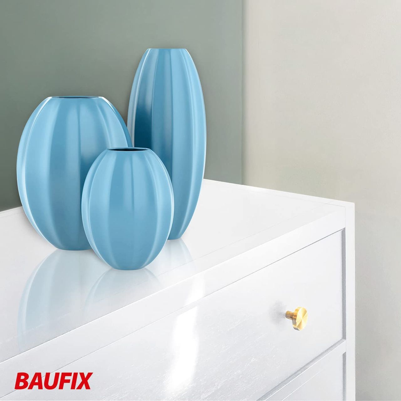 Baufix Weißlack seidenglänzend 1l 4er Set