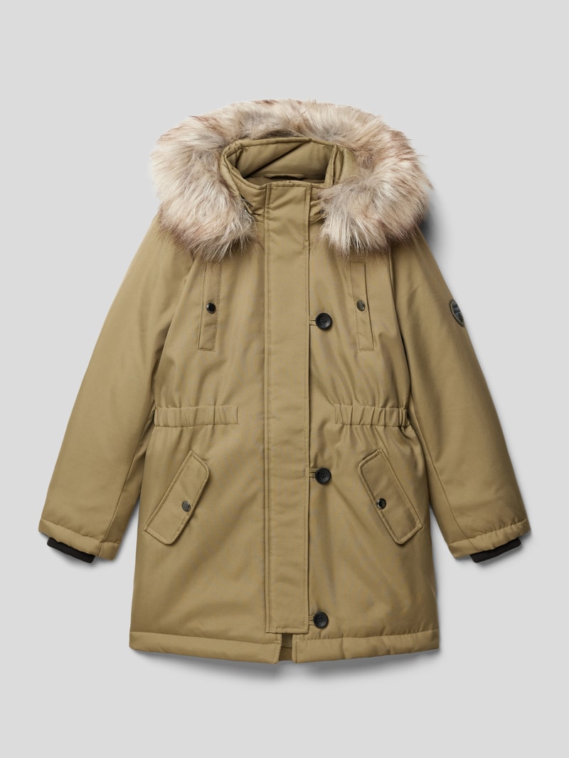 Parka mit Kapuze Modell 'KOGIRIS' in schilf
