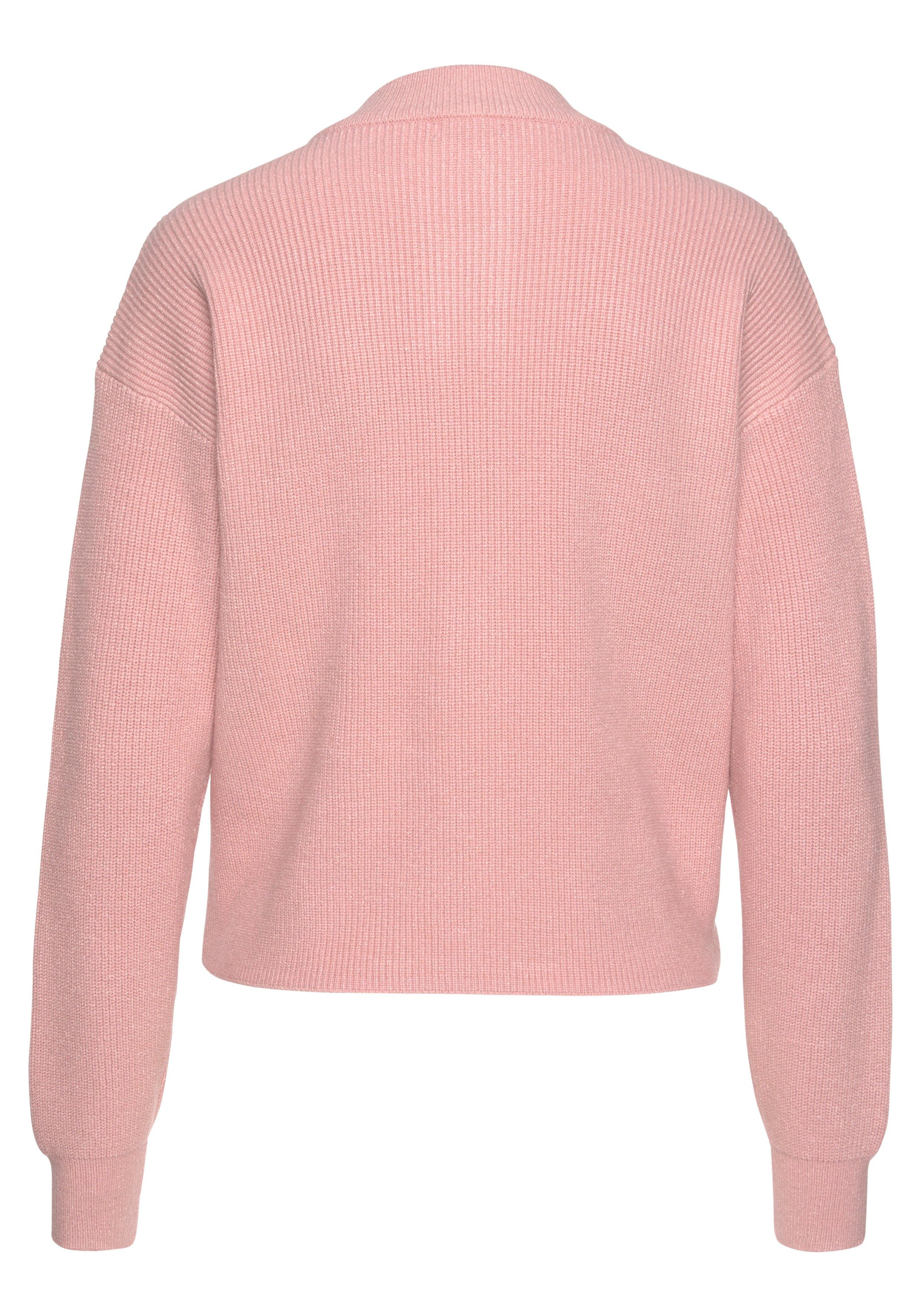 LASCANA Strickpullover mit Knopfleiste