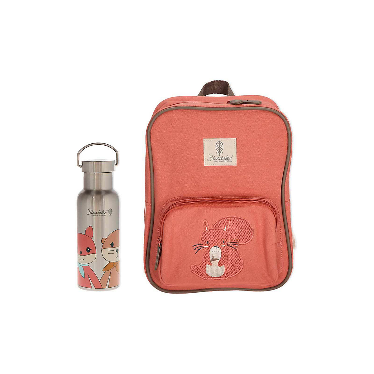 Stay true to nature' Rucksack & Trinkflaschen Set 2-tlg. Enna Kindergartenrucksäcke