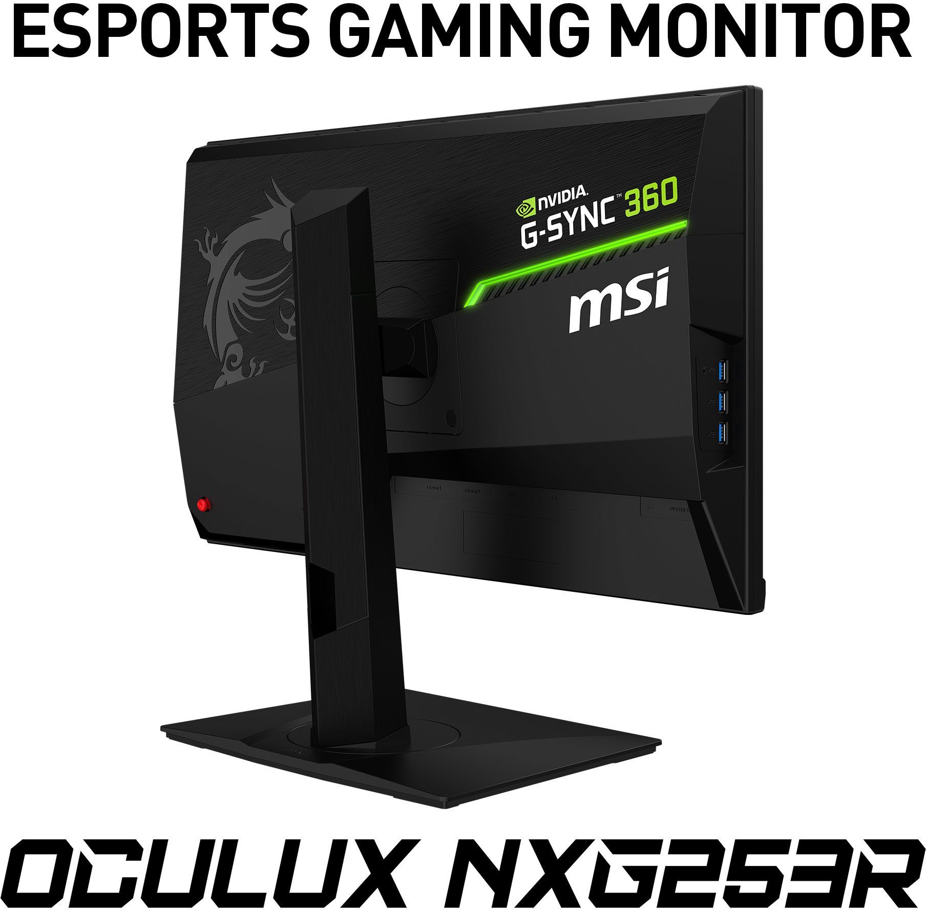 MSI Oculux NXG253R E-Sports Gaming-LED-Monitor (62,2 cm/25 