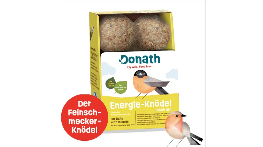 Donath Vogelfutter Energie-Knödel Insekten 600 g