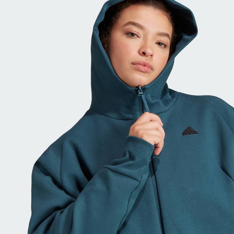 adidas adidas Z.N.E. Zip-Hoodie – Große Größen Sweatjacke Damen