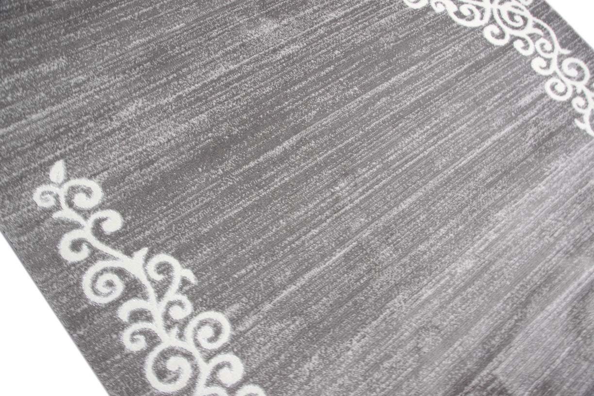 Teppich Moderner Teppich Designer Teppich Orientteppich mit Glitzer Wohnzimmer Teppich mit Floral Muster Meliert in Grau Creme, Teppich-Traum, rechteckig, Höhe: 12 mm