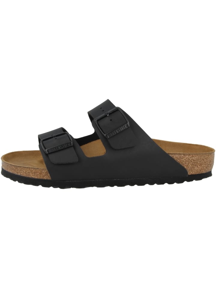 Birkenstock Sandale Arizona Birko-Flor schmal in schwarz günstig kaufen