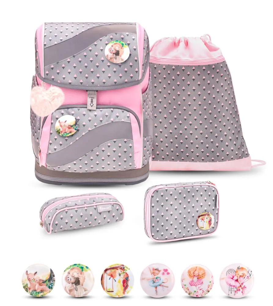 Belmil Smarty Schulranzen Set 5-teilig mit 6 Patches - Favourite Pet 2