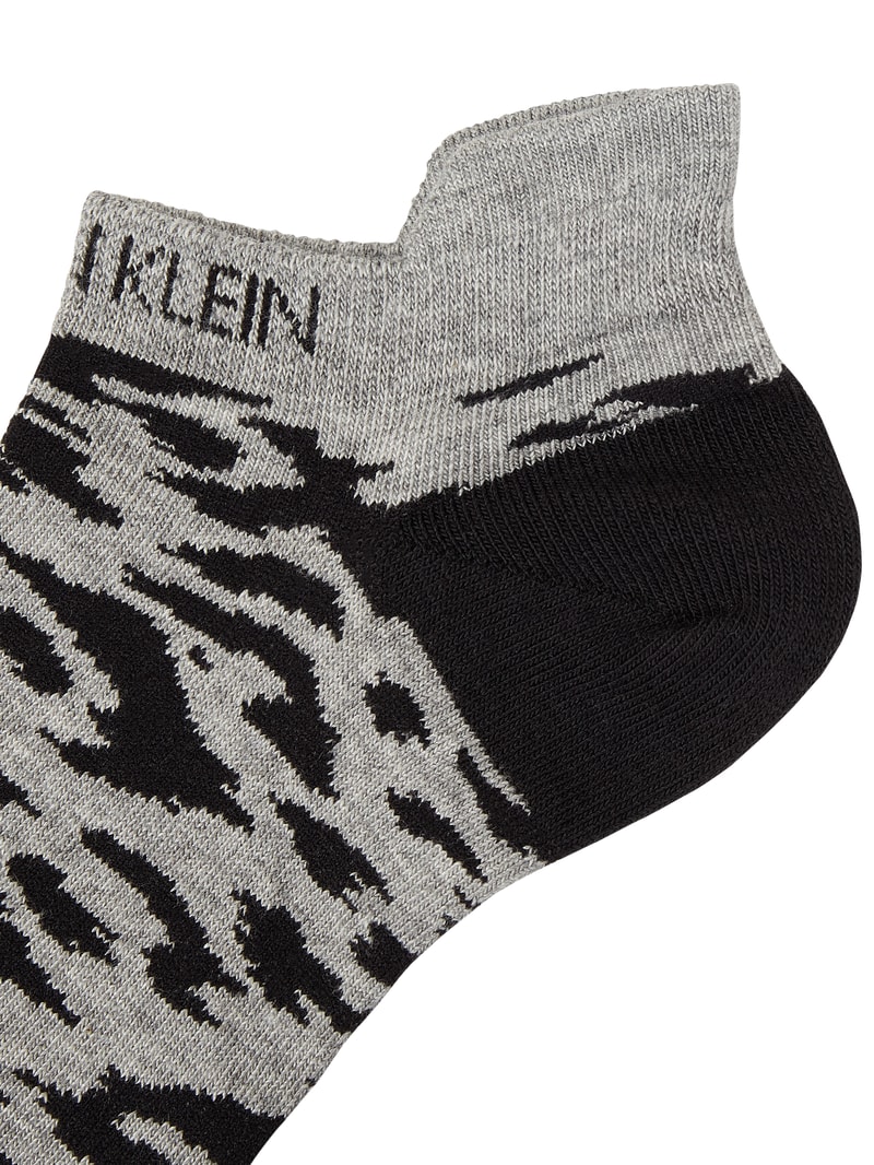 Sneakersocken aus Viskosemischung im 2er-Pack in dunkelgrau