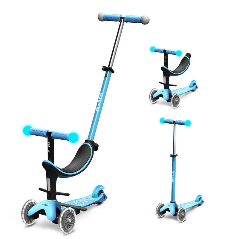 Trottinette évolutive - Mini 3 en 1 révolution deluxe magic bleue Micro