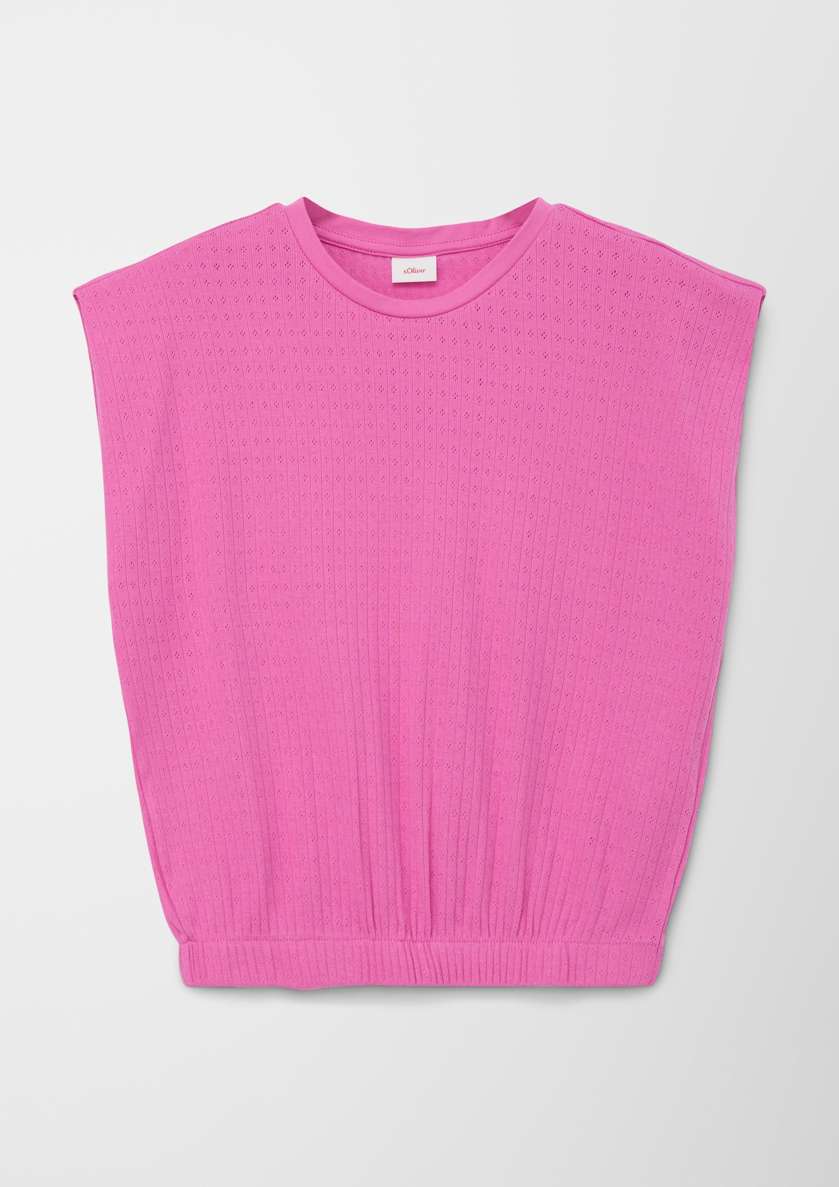 Strickshirt mit Ajourmuster  2128029-4451