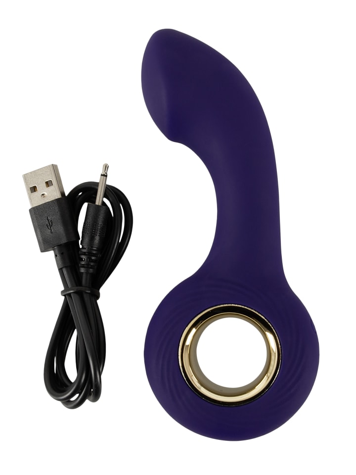 Sweet Smile Vibrator Vibrating G-&P-Spot Massager in lila günstig kaufen 13,5 cm