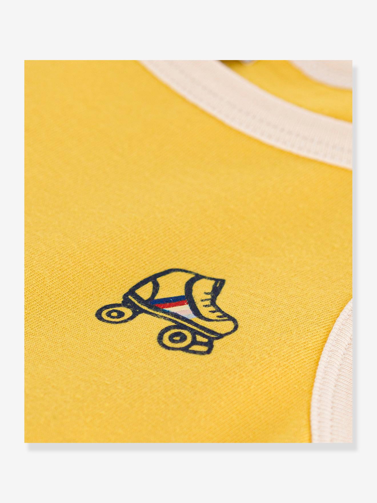 Petit Bateau Ärmelloses Mädchen Kleid PETIT BATEAU - gelb