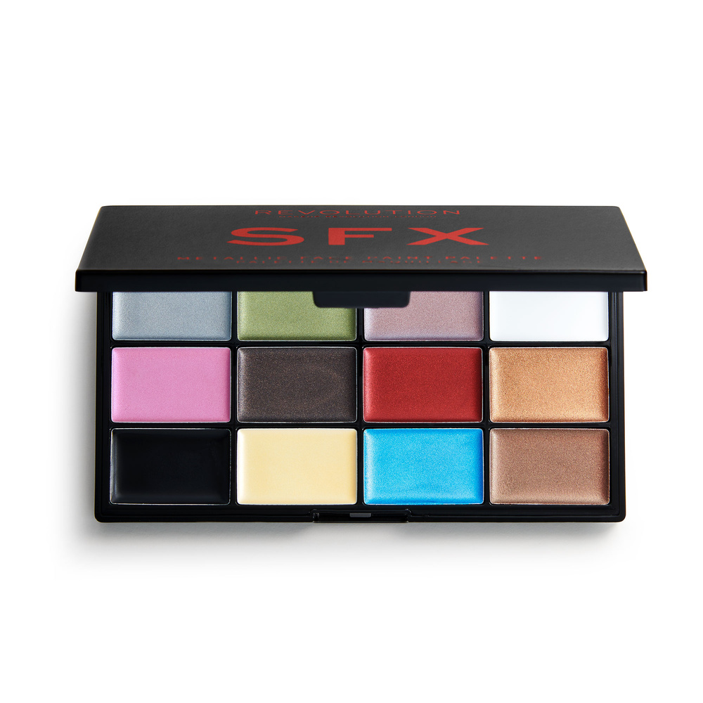 Revolution Revolution Halloween Metallic Face Paint Palette Palette de peinture pour le visage