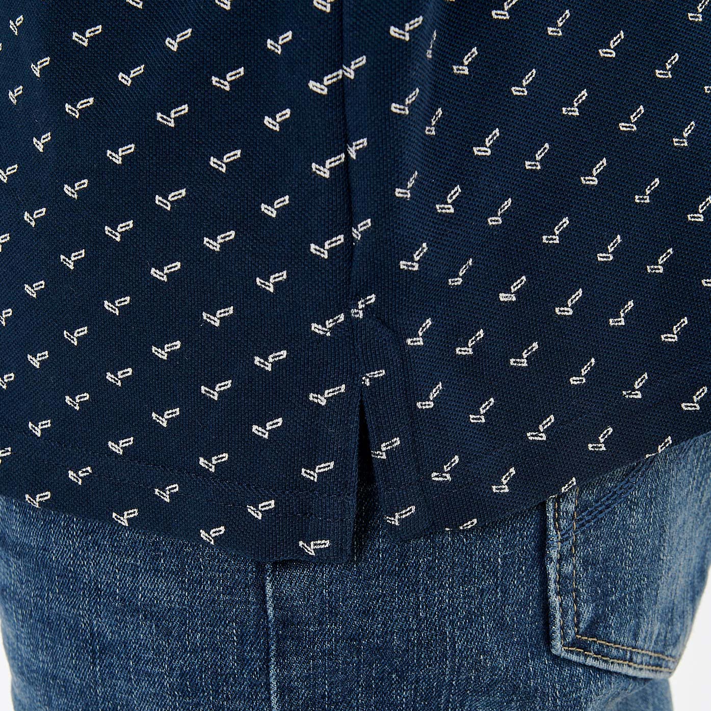 TEREL  Polo bleu marine homme 100% coton