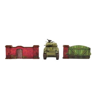WW2 Normandy Brick Wall (PREPAINTED)