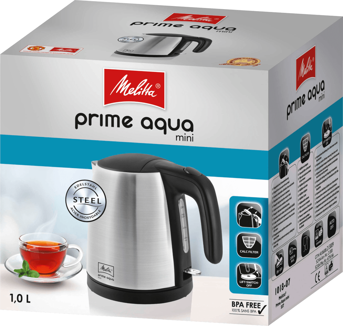 Wasserkocher Prime Aqua Mini, 1L, 1 St
