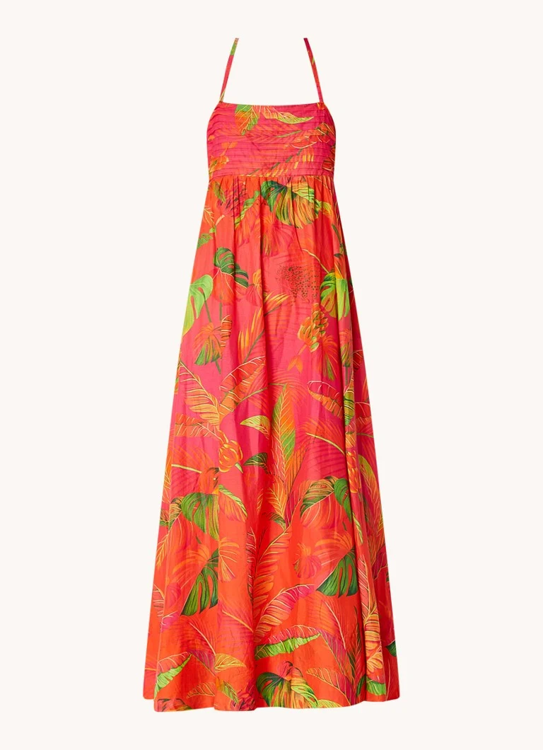 Abito lungo Farm Rio Ombre Forest con stampa floreale e tasche laterali