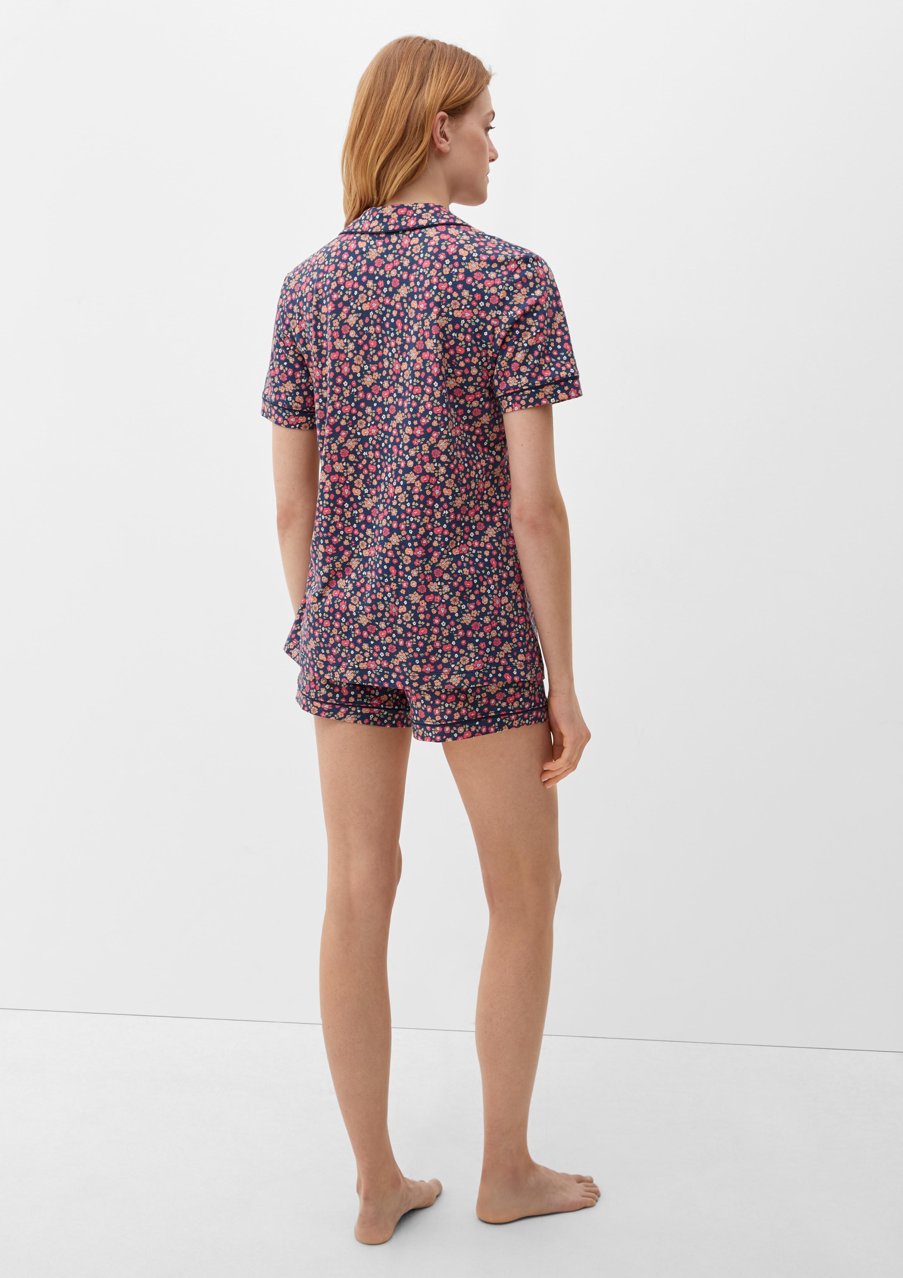 Kurzer Pyjama mit Vichy-Muster  6008449-99A1