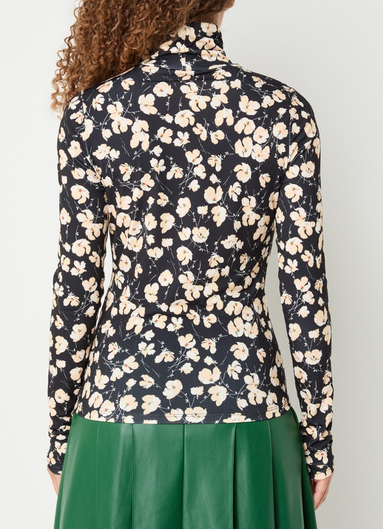 Essentiel Antwerp Gilberto turtleneck top with floral print