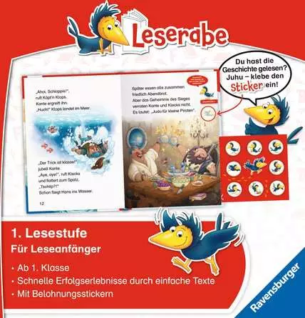 Leserabe - 1. Lesestufe: Wilde Piratenabenteuer