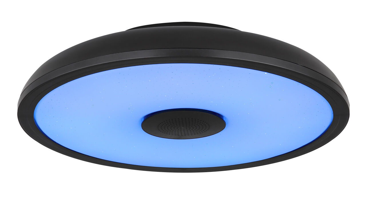 Globo Lighting - RAFFY - Deckenleuchte Kunststoff schwarz, LED