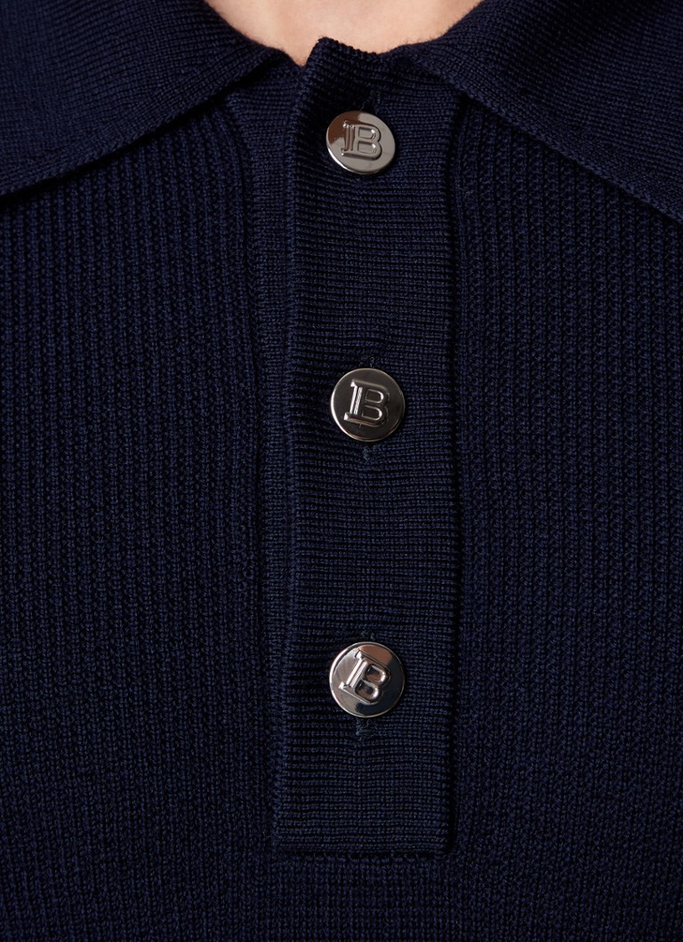 Balmain Regular fit polo made of virgin wool