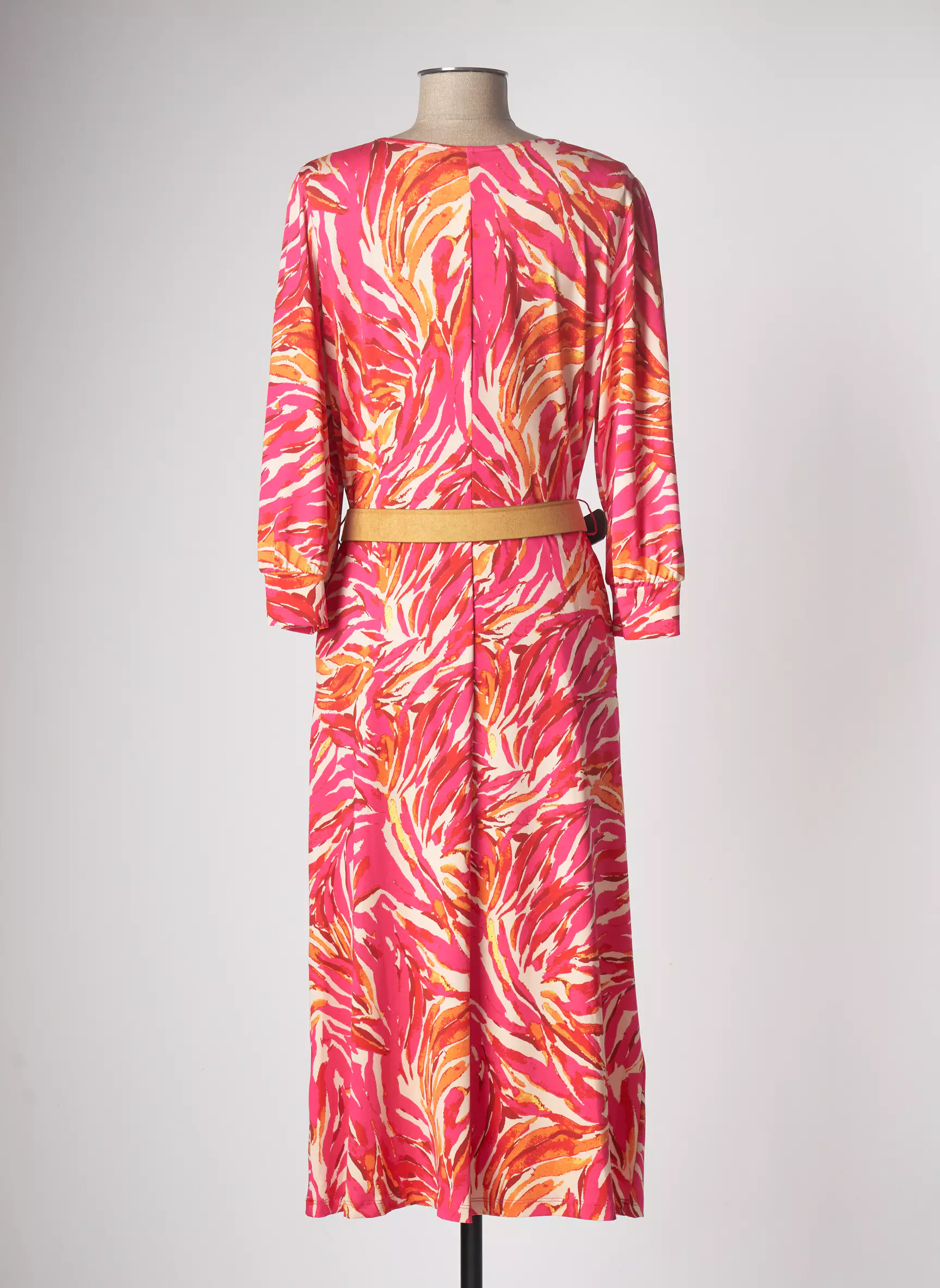 K Design Robes Longues Femme couleur rose
