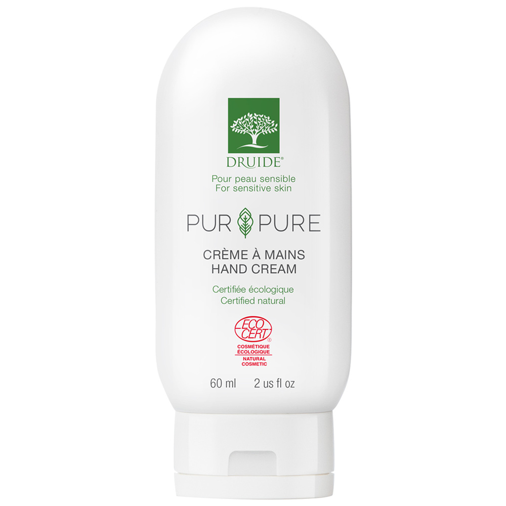 druide Crème hypoallergénique mains Pur&Pure Crème bio pour les mains fragiles, hypoallergénique, sans parfum | Druide