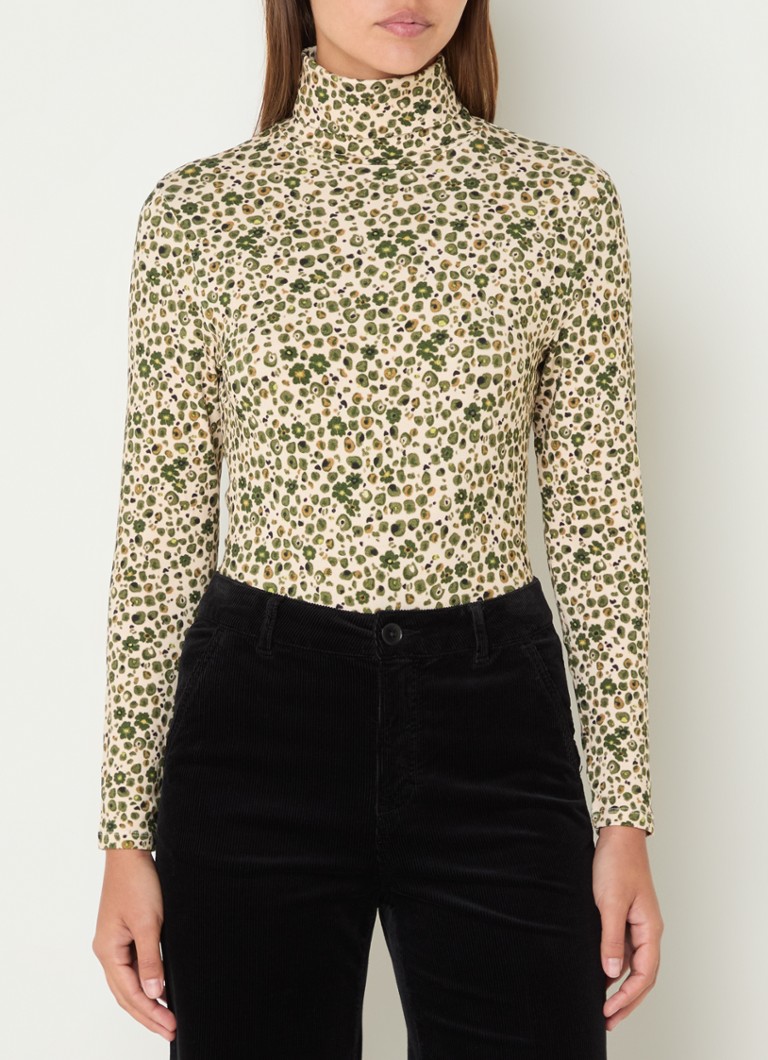 Top a collo alto con stampa floreale River Woods