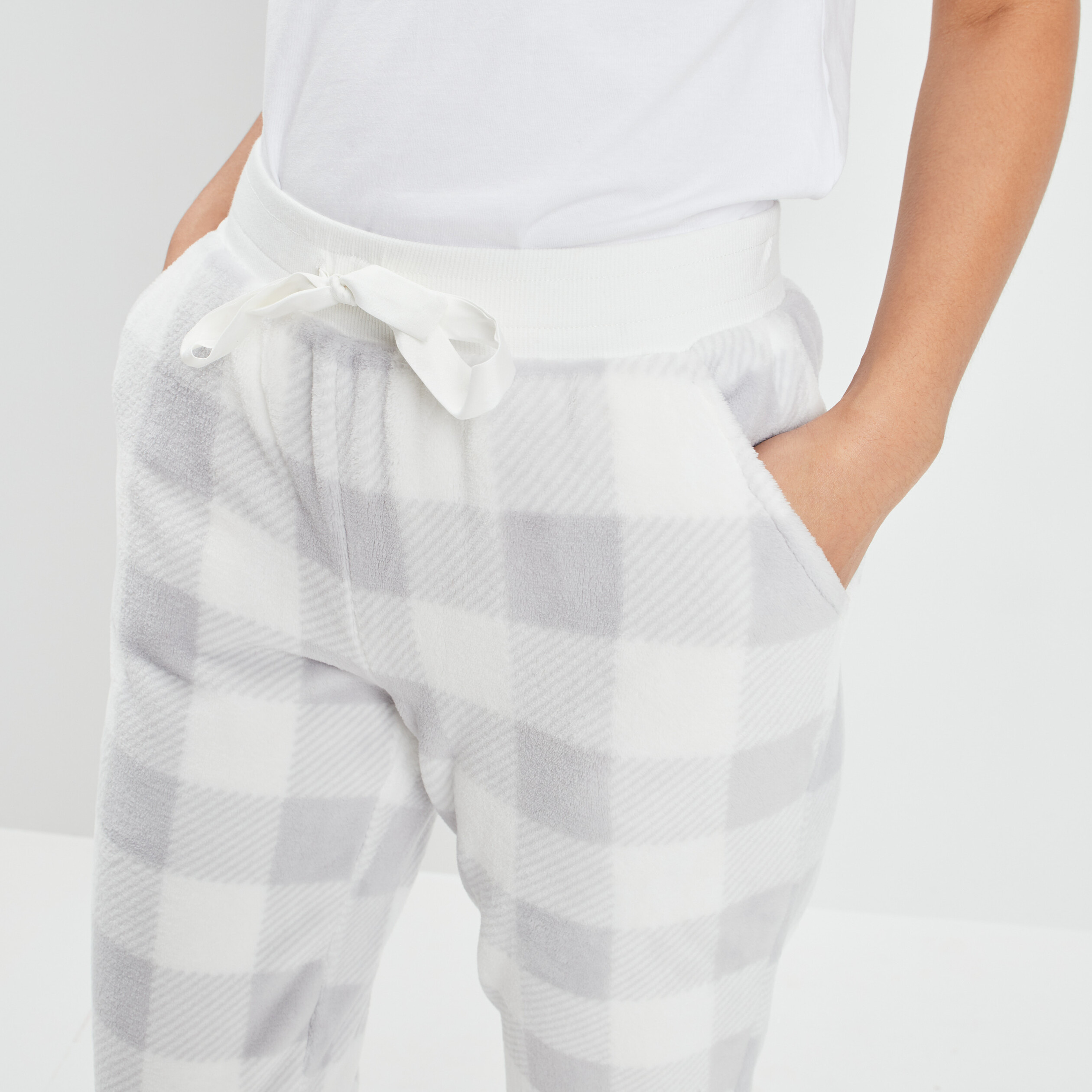 Pantalon de pyjama ecru femme | La Halle