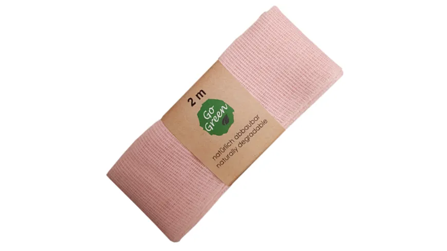 TRUBA GoGreen Baumwollband rosa 2 m