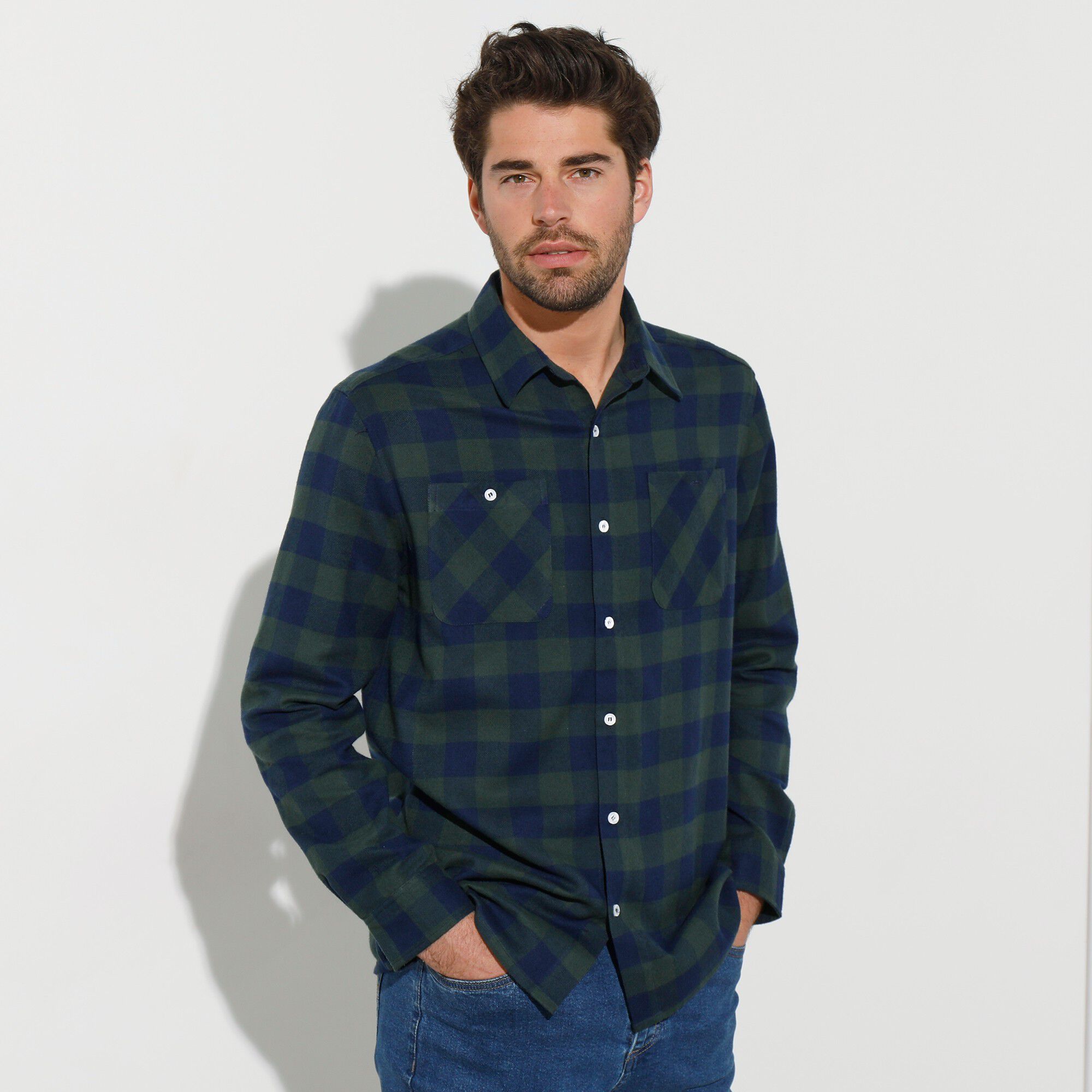 Chemise carreaux écossais flanelle