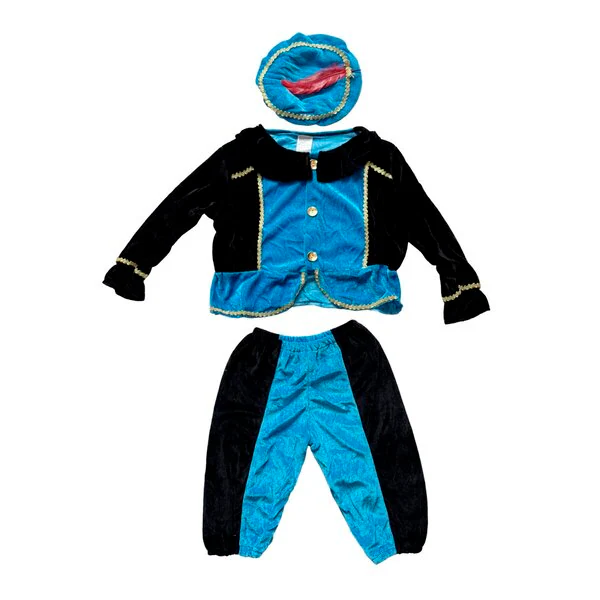Sinterklaas helper costume children's costume blue, 4-6 years